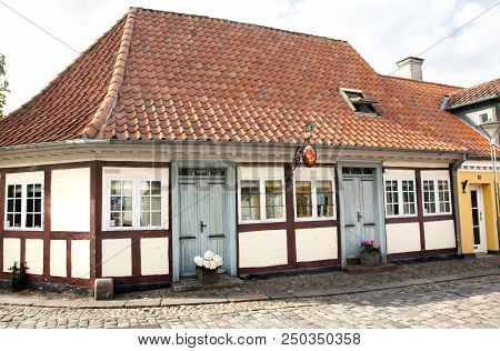 Old Town Of Odense, Denmark. 17 June 2018 - Odense, Denmark.