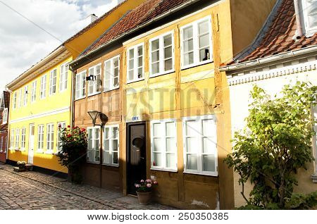 Old Town Of Odense, Denmark. 17 June 2018 - Odense, Denmark.