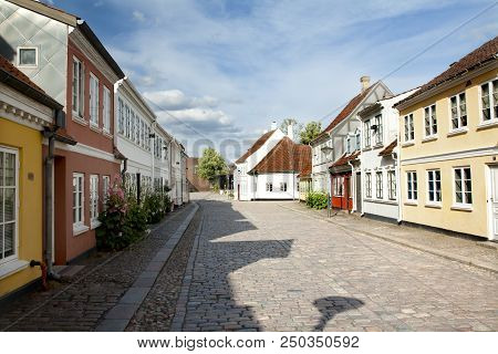 Old Town Of Odense, Denmark. 17 June 2018 - Odense, Denmark.