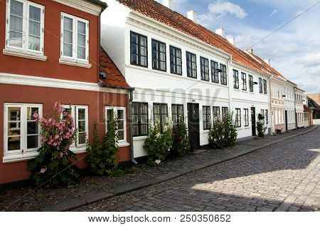 Old Town Of Odense, Denmark. 17 June 2018 - Odense, Denmark.