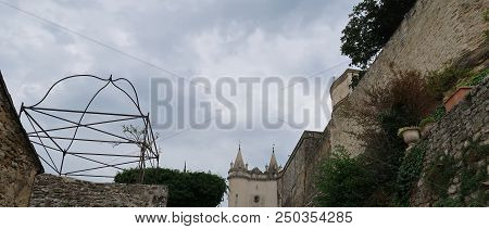Photography Showing The Castle Of Grignan. The Photography Was Taken From The Small Village Of Grign