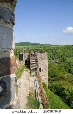 Ruins Of Somoska Castle In Slovakia, Europe