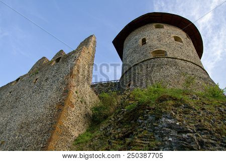 Ruins Of Somoska Castle In Slovakia, Europe