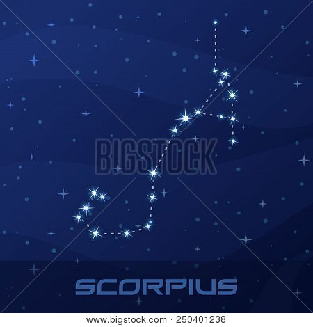 Constellation Scorpius, Astrological Sign Poster, Flyer Advertisement