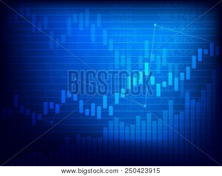 Business Candle Stick Graph Chart Of Stock Market Investment Trading . Bullish Point, Trend Of Graph