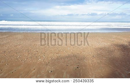 Beautiful Beach In Jaco, Costa Rica On A Sunny Day