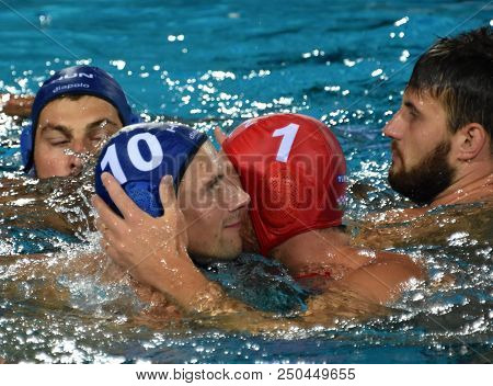 Budapest, Hungary - Jul 27, 2017. Happy Hungarian Team (nagy Viktor 1, Varga Denes 10, Mezei Tamas 1