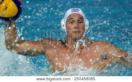 Budapest, Hungary - Jul 29, 2017.  Hosnyanszky Norbert (hun) Playing Against Croatia In The Final. F