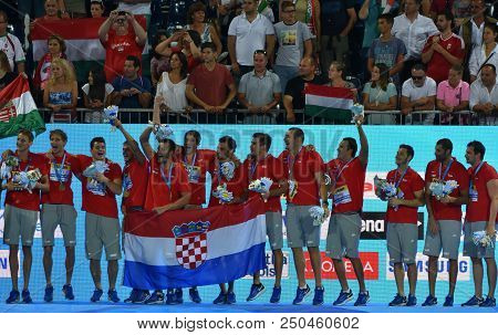Budapest, Hungary - Jul 29, 2017. Croatia Is The Winner Of Fina Waterpolo World Championship. It Was
