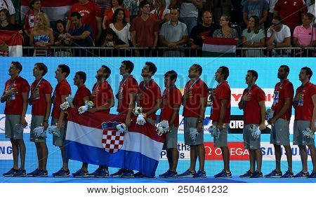 Budapest, Hungary - Jul 29, 2017. Croatia Is The Winner Of Fina Waterpolo World Championship. It Was