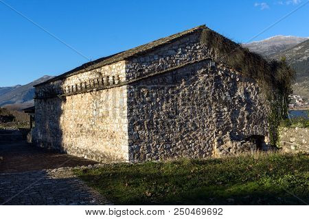 Ioannina, Greece - December 27, 2014: Amazing Sunset View Of Castle Of Ioannina, Epirus, Greece
