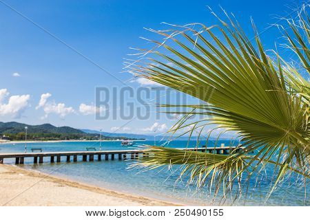 Sea View And Wooden Pier