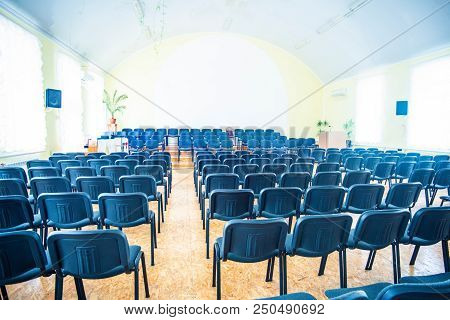 Chairs In The Empty Room For Performances
