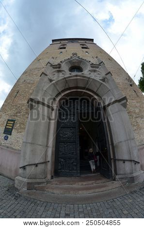 Oslo Cathedral or The Domkirken church, main church for Church of Norway. June 17,2018. Oslo,Norway