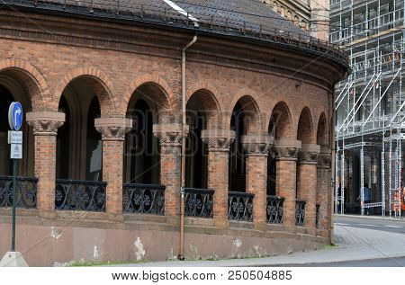 Oslo Cathedral or The Domkirken church, main church for Church of Norway. June 17,2018. Oslo,Norway