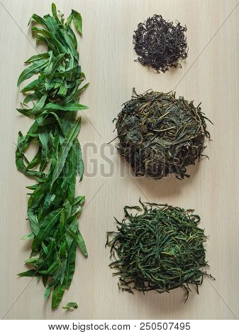 Stages Of Production Of Fermented Tea Leaves. Fermented Ivan-tea
