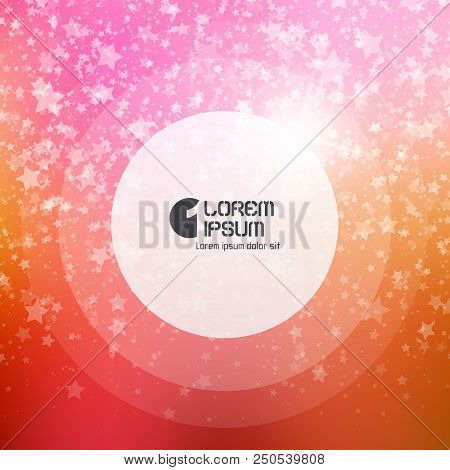 Falling Snow Background. Abstract Snowflake Pattern. Vector Illustration With Place For Text.