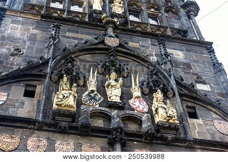 Prague, Czech Republic. Gun Powder Gate Inside Powdertower Incity Center
