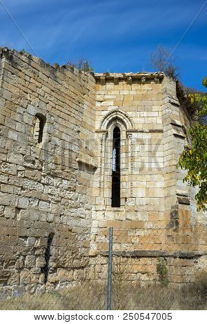 Ruins Of The Monastery Of Bonaval, In Guadalajara Province, Spain. It Is A Cistercian Monastery Foun