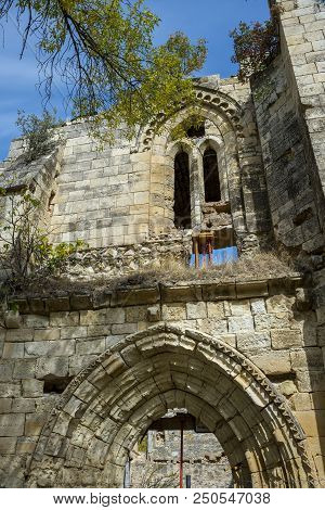 Ruins Of The Monastery Of Bonaval, In Guadalajara Province, Spain. It Is A Cistercian Monastery Foun