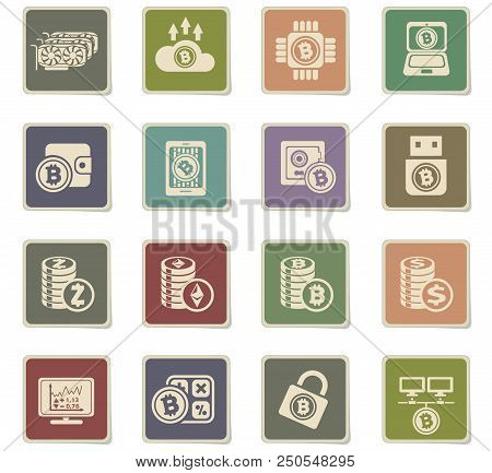 Bitcoin And Cryptocurrency Icons For Your Design Progects