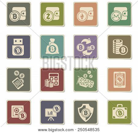 Bitcoin And Cryptocurrency Icons For Your Design Progects