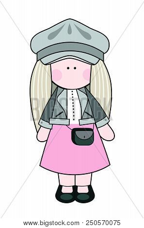 Little Doll Handmade In Kepi Vector Image