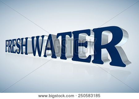 Solutions Lettering - 3d Metallc Word Illustration