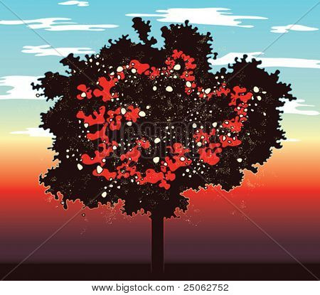 un miraggio rosso struttura grafica astratta