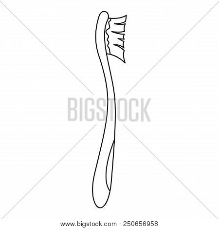Kid Toothbrush Icon. Outline Illustration Of Kid Toothbrush Vector Icon For Web Design Isolated On W
