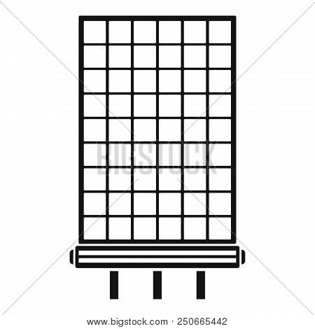 Solar Battery Icon. Simple Illustration Of Solar Battery Vector Icon For Web Design Isolated On Whit