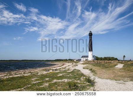 Rocks And A Winding Path Leading To The Sorve Lighthouse In Saaremaa, Estonia