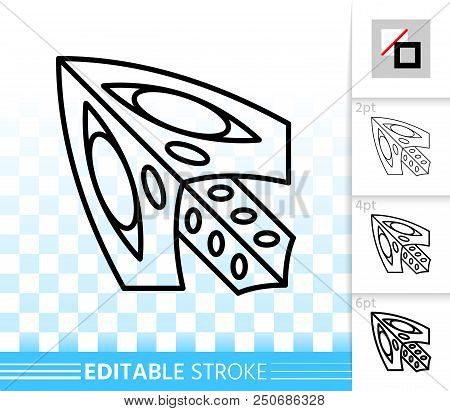 Mouse Cursor Thin Line Icon. Outline Web Sign Of Arrow. Click Linear Pictogram With Different Stroke