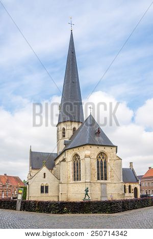 View At The Church Of Saint Peter In Bazel, Belgium