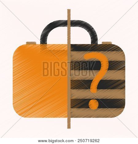 Flat Icon In Shading Style X-ray Baggage
