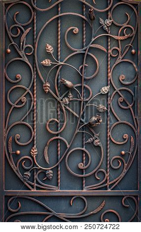 Beautiful Decorative Metal Elements Forged Wrought Iron Gates
