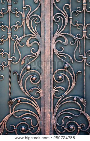 Beautiful Decorative Metal Elements Forged Wrought Iron Gates