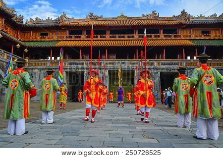Guards Parade Marching To The Imperial City