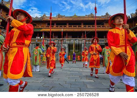Guards Parade Marching To The Imperial City