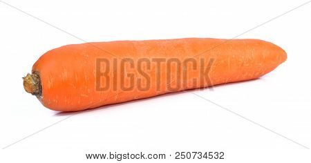 Carrot Isolated On White Background, Vegetabel In Asia