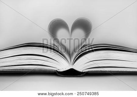 Pages Of A Book Folded In To A Heart