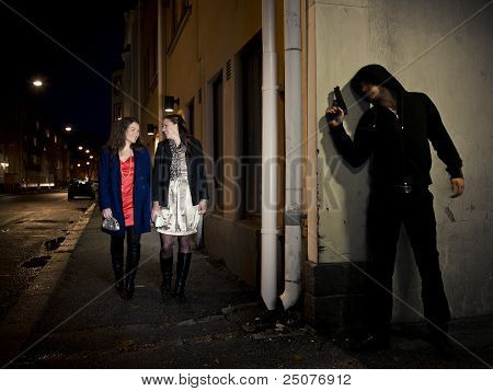Man stalking