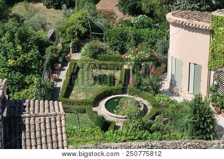 Photography Showing A The Village Of Grignan And Its Surrounding Area. The Photography Was Taken Fro