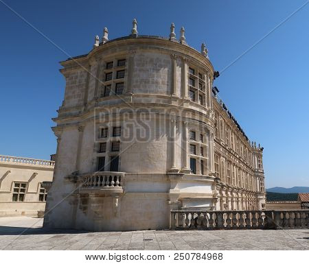 Photography Showing The Castle Of Grignan. The Photography Was Taken From The Small Village Of Grign
