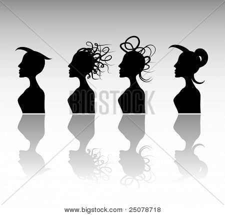 Funky účes sada 4.