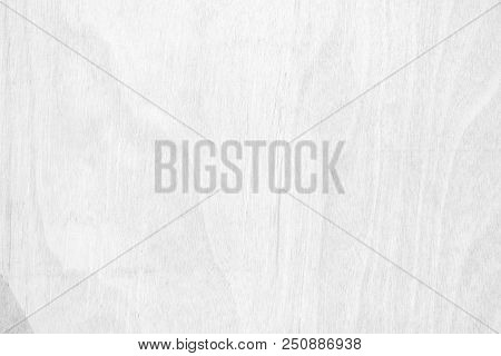 Table Top View Of Wood Texture Over White Light Natural Color Background. Grey Clean Grain Wooden Fl