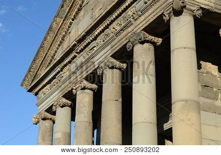 Temple of Garni, a first century Hellenic temple near Garni, Armenia. UNESCO World heritage site