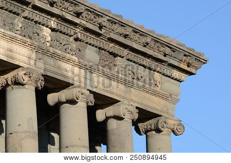 Temple of Garni, a first century Hellenic temple near Garni, Armenia. UNESCO World heritage site
