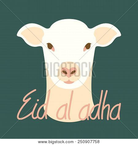 Muslim Holiday  Kurban  Bajram  Eid Al -adha Vector Illustration  Flat