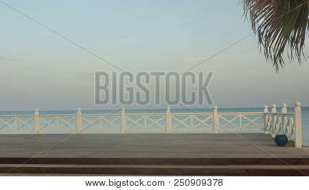 Loneliness On Sea Coast, Concept Of Resort